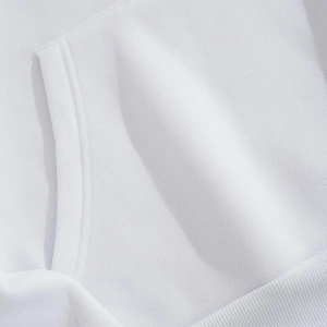 Kadın Beyaz Kelebek Baskılı Kapüşonlu Sweatshirt