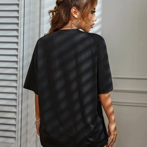 Kadın Beyaz Los Angeles 91 Baskılı Oversize Tişört