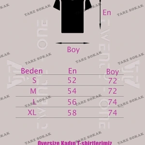 Kadın Beyaz Oversize Berkeley Baskılı