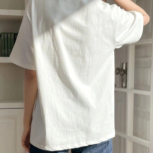 Kadın Beyaz Zero In Your Target Baskılı Oversize T-Shirt