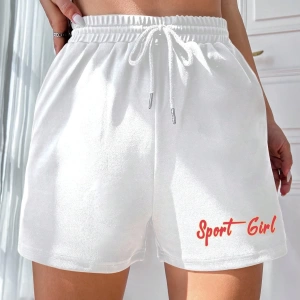 Kadın Bol Günlük Ayarlanabilir Bel Spor Şortu Cepli, İlkbahar/Yaz İçin Uygun