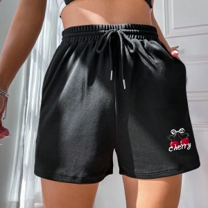 Kadın Bol Günlük Ayarlanabilir Bel Spor Şortu Cepli, İlkbahar/Yaz İçin Uygun