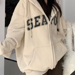 Kadın Bol Mektup Baskılı Termal Astarlı Sweatshirt, Sonbahar, Uzun Kollu Üstler Model 5162