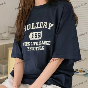 Kadın Çağla Yeşili Holiday 1961 Baskılı Oversize