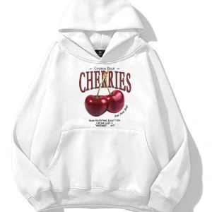Kadın Cherries Sweatshirt Beyaz
