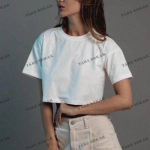 Kadın Crop Tshirt
