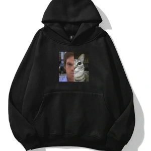 Kadın Dexter Cat Sweatshirt Siyah