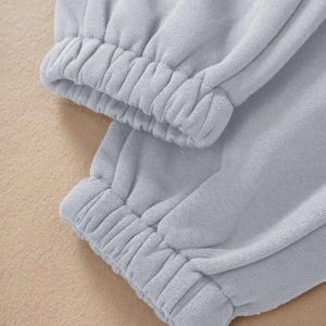 Kadın Düz Renk İpli Bel Jogger Pantolon