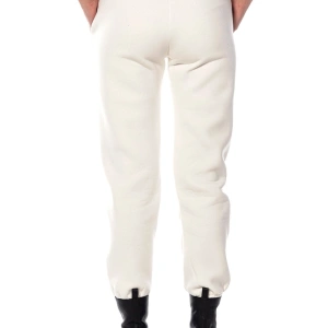 Kadın Ekru Renk Elastik Paça Örme Jogger Eşofman Altı Cy84200