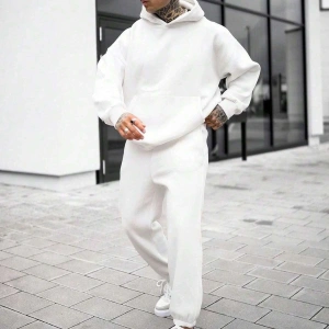 Kadın Ekru Renk Yüksek Bel Jogger Eşofman Takımı Cy84156