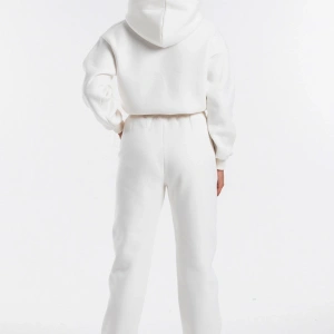 Kadın Ekru Renk Yüksek Bel Jogger Eşofman Takımı Cy84156