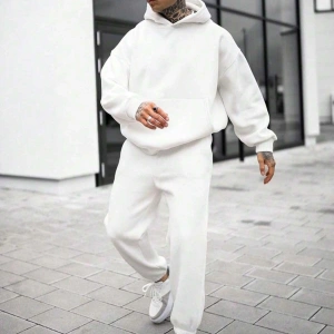 Kadın Ekru Renk Yüksek Bel Jogger Eşofman Takımı Cy84156