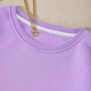 Kadın/Erkek Katı Sweatshirt