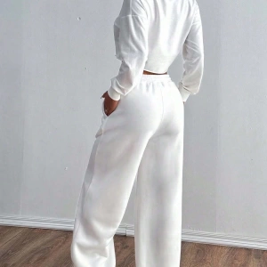 Kadın Fiyonk Desenli Eşofman Altı, Minimalist, Genç, Kampüs Stili, Moda, Rahat, Yolculuk, Spo