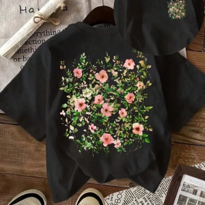 Kadın Günlük Kısa Kollu Yuvarlak Yaka Tişört