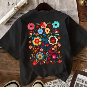 Kadın Günlük Kısa Kollu Yuvarlak Yaka Tişört