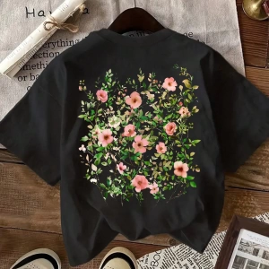 Kadın Günlük Kısa Kollu Yuvarlak Yaka Tişört