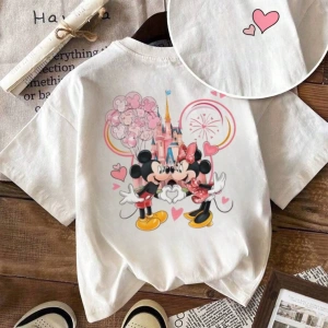 Kadın Günlük Moda Çok Yönlü Yuvarlak Yaka Kısa Kollu Tişört Harf Baskılı, Günlük Giyim İçin U