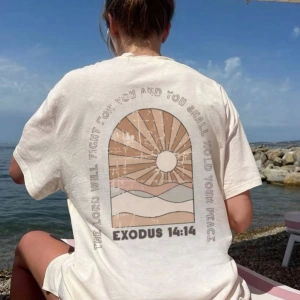 Kadın Günlük Tatil Yuvarlak Yaka Kısa Kollu Tişört Slogan Baskılı Kadın Üstü.