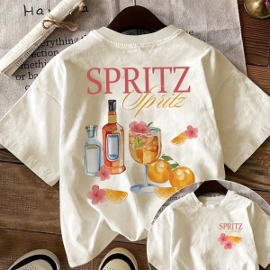 Kadın Günlük Üstler Tişörtler, Meyve Karpuz Portakal Kiraz Baget Desen Baskılı Üstler, Yazlık