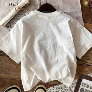 Kadın Günlük Üstler Tişörtler, Meyve Karpuz Portakal Kiraz Baget Desen Baskılı Üstler, Yazlık