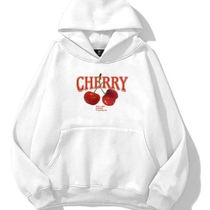 Kadın Have a Nice Weekend Cherry Sweatshirt Beyaz