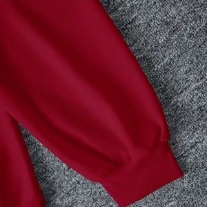 Kadın İki Parçalı Yuvarlak Yaka Kapşonlu Sweatshirt ve Eşofman Altı Sonbahar ve Kış Sezonu İç