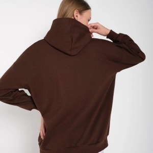 Kadın Kahverengi Brooklyn Baskılı Oversize Hırka brooklynhırka Kahverengi