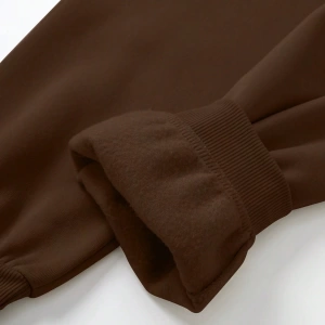 Kadın Kapşonlu Siyah Baskılı Bağcıklı Sweatshirt ve Jogger Pantolon İki Parçalı Takım