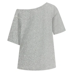 Kadın Kayık Yaka 14 Baskılı Oversize %100 Pamuk