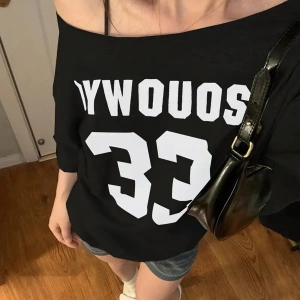 Kadın Kayık Yaka Oywouos Baskılı Oversize %100 Pamuk