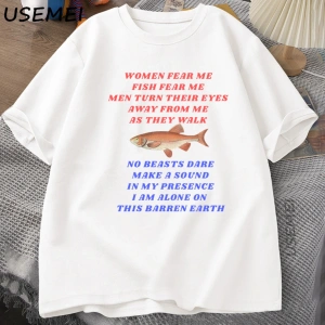 Kadın Korku Beni Balık Korku Beni T-shirt Balıkçılık Meme TGarip Komik Balıkçılık T-s 2928