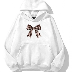 Kadın Leopar Kurdele Sweatshirt Siyah