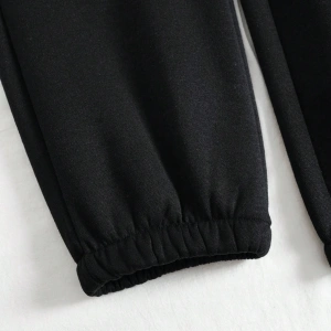 Kadın Mektup Baskılı Düşük Omuz Sweatshirt Ve Bağcıklı Bel Pantolon Takımı