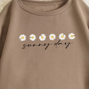 Kadın Mektup Baskılı Düşük Omuz Sweatshirt Ve Bağcıklı Bel Pantolon Takımı