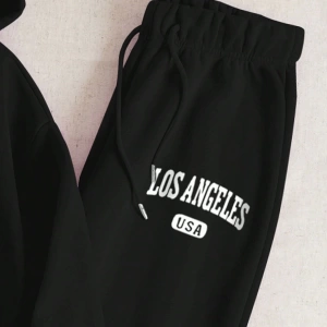 Kadın Mektup Baskılı Sweatshirt Ve Eşofman Altı İki Parça Set