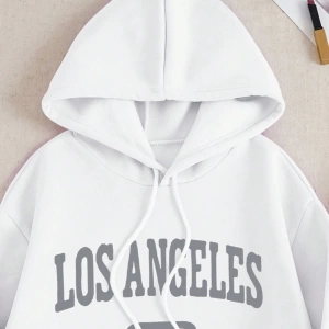Kadın Mektup Baskılı Sweatshirt Ve Eşofman Altı İki Parça Set