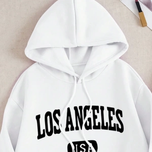 Kadın Mektup Baskılı Sweatshirt Ve Eşofman Altı İki Parça Set