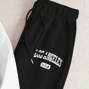 Kadın Mektup Baskılı Sweatshirt Ve Eşofman Altı İki Parça Set