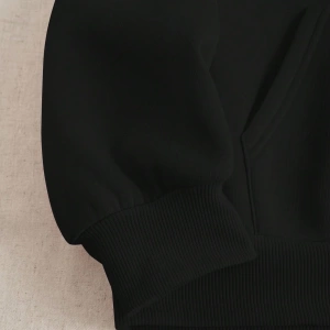 Kadın Mektup Baskılı Sweatshirt Ve Eşofman Altı İki Parça Set