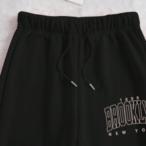 Kadın Mektup Baskılı Yuvarlak Yaka Sweatshirt Ve Eşofman Altı Takımı