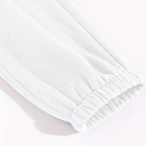 Kadın Mektup Baskılı Yuvarlak Yaka Uzun Kollu Sweatshirt Ve Bağcıklı Jogger Pantolon R