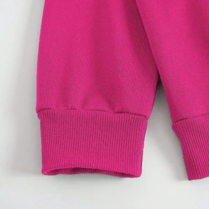 Kadın Mektup Baskılı Yuvarlak Yaka Uzun Kollu Sweatshirt Ve Bağcıklı Jogger Pantolon R
