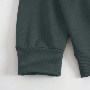 Kadın Mektup Baskılı Yuvarlak Yaka Uzun Kollu Sweatshirt Ve Bağcıklı Jogger Pantolon R