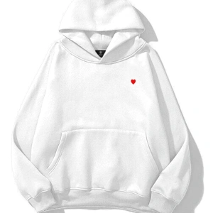 Kadın Minik Kalp Sweatshirt Beyaz