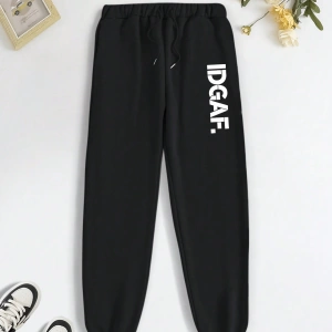 Kadın Moda Baskılı Bol Jogger Pantolon