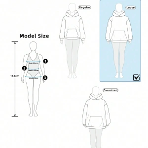 Kadın Moda Baskılı Uzun Kollu Kapşonlu, Uzun Kollu Üstler Model 5167