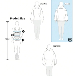 Kadın Moda Baskılı Uzun Kollu Kapşonlu, Uzun Kollu Üstler Model 5167
