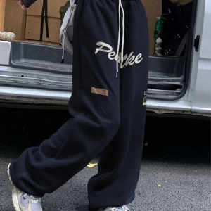 Kadın Moda Rahat Baskılı Düz Spor Pantolon