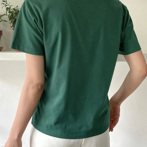 Kadın Nefti Yeşili Sunshine Baskılı Oversize Tişört
